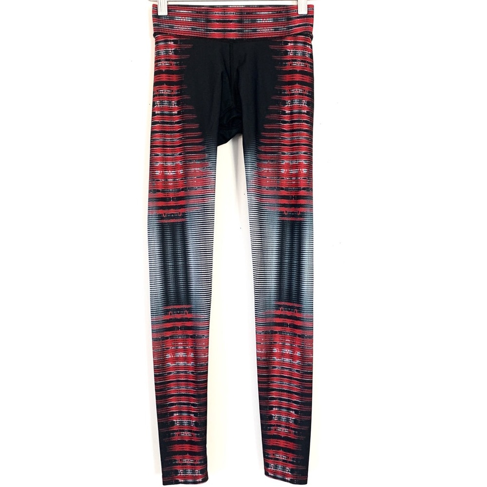 HPE ACTIVEWEAR RED, BLACK AND WHITE SPEED LEGGINGS